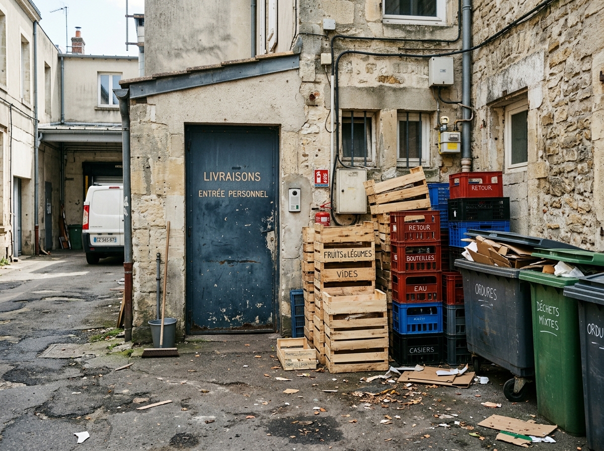 Poste d'appâtage sécurisé installé dans la réserve d'un restaurant à Saint-Priest